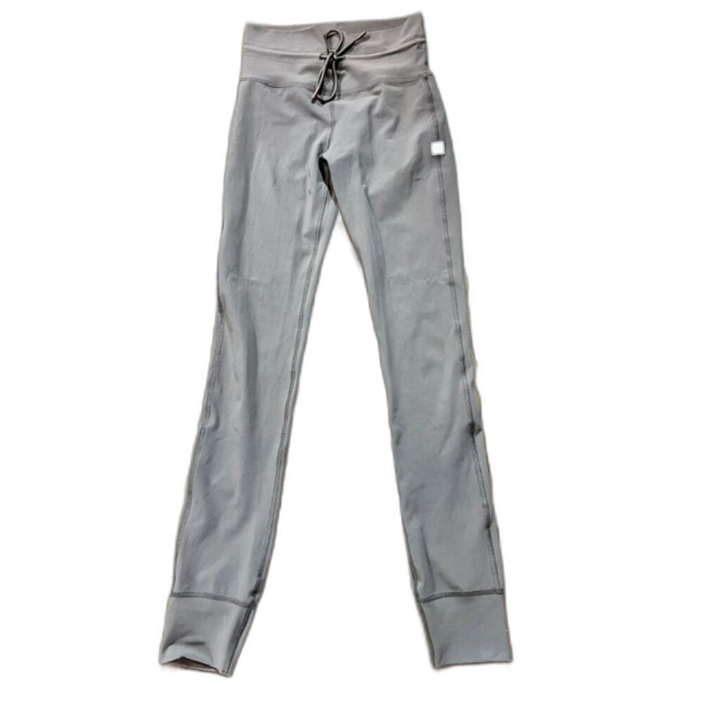 Vuori Daily Legging Drawstring High Rise Cuffed Ankle Taupe XS 7/8 Active